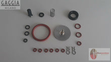 Load image into Gallery viewer, Gaggia Titanium repair kit with various rubber gaskets springs and metal filters for espresso machines