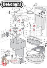 Laden Sie das Bild in den Galerie-Viewer, Delonghi parts set, Repair Kit for EC300M and many EC models, espresso machine - Coffeesection