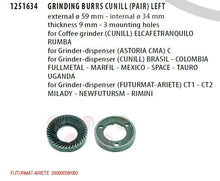 Load image into Gallery viewer, Grinding Burrs Cunill, Futurmat(pair)SX 59x35x9.5, part - 1251634 - Coffeesection