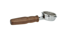 Laden Sie das Bild in den Galerie-Viewer, Nuova Simonelli Bottomless Portafilter Inclined Walnut Wood Handle 21g Basket - Coffeesection