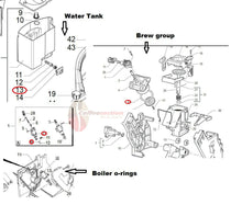 Load image into Gallery viewer, Saeco Parts: Kit of Gaskets for Odea, Talea, Xsmall, Intelia, Intuita, Syntia - Coffeesection
