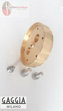 Load image into Gallery viewer, Gaggia brass shower holder replacement with mounting screws for espresso machines
