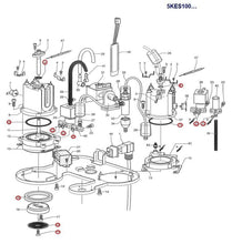 Load image into Gallery viewer, KitchenAid Artisan 5KES100 Full Gasket Repair kit Espresso Coffee Orings set - Coffeesection
