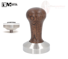 Load image into Gallery viewer, Motta Convex Stainless Coffee Tamper ø 58mm Wood Handle Commercial machines E61 - Coffeesection
