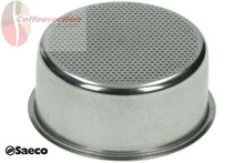 Load image into Gallery viewer, Saeco Parts Double Cup Filter Holder Basket, 2cup 124650221 - 55mm replacement - Coffeesection
